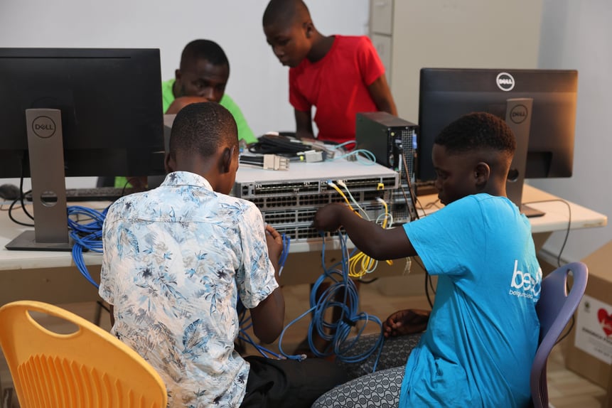 Kingrich Foundation working with kids in Ghana